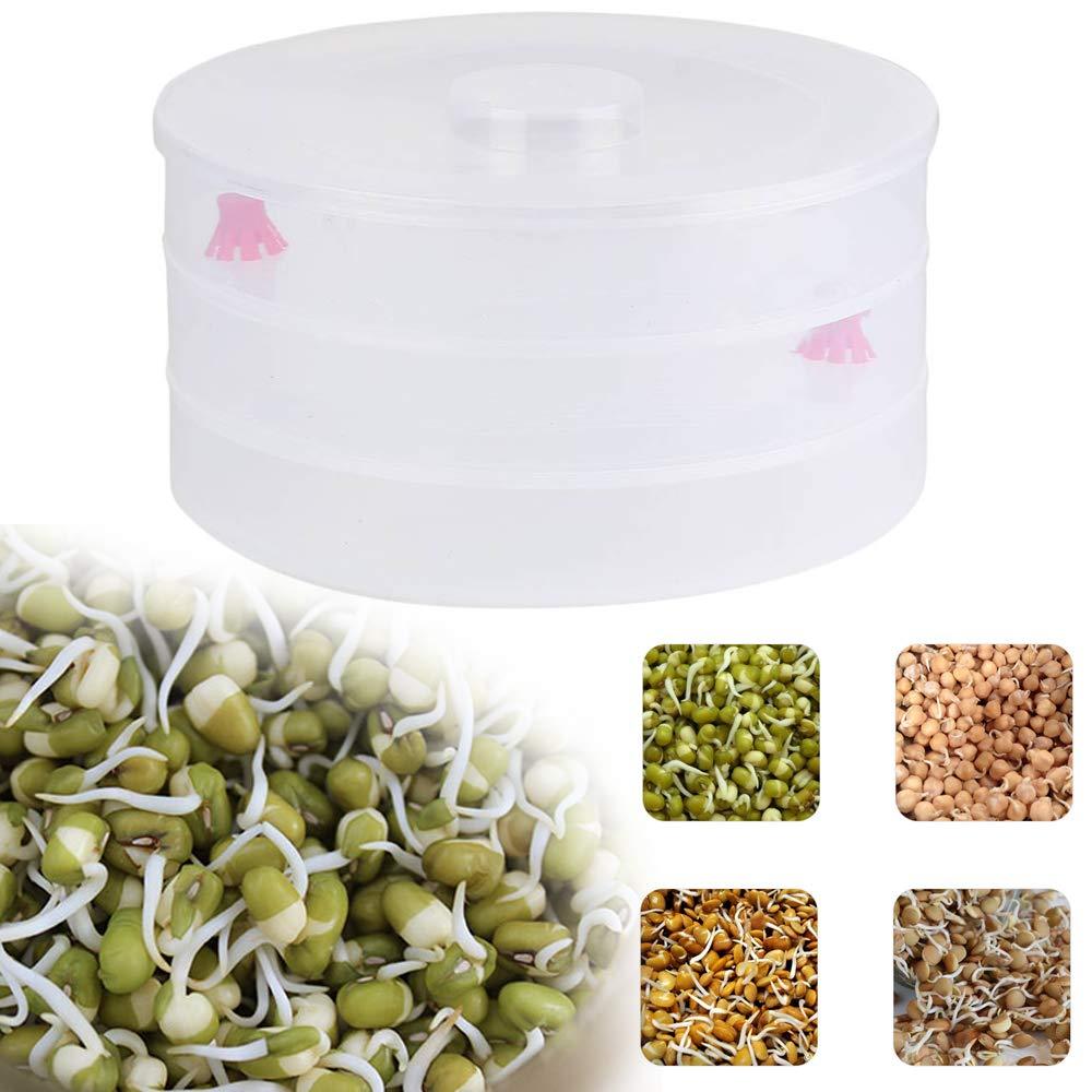 Plastic 3 compartment sprout maker Plastic 3 compartment sprout maker